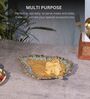 Mustard Studio Pottery Serrate Leaf Ceramic Platter