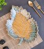 Mustard Studio Pottery Serrate Leaf Ceramic Platter