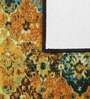 Mustard Traditional Polyester 5 ft x 2 ft Machine Made Runner