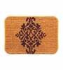 Mustard Traditional Polyester 24x16 Inches AntiSkid Bath Mat