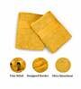 Yellow Solid 500 GSM Cotton Bath Towels (Set of 2)