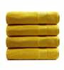 Mustard Yellow 500 GSM 100% Cotton Bath Towel (Set of 4)
