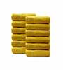 Mustard Yellow 500 GSM 100% Cotton Face Towel (Set of 12)