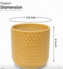 Yellow Bubble Texture Ceramic Planter Pot