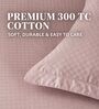 Pink 300TC 100% Cotton Flat Chekered Super King Bedsheet with 2 Pillow Covers