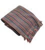 Mutlicolor Cotton Stripes 60X46 Inches Reversible Throw