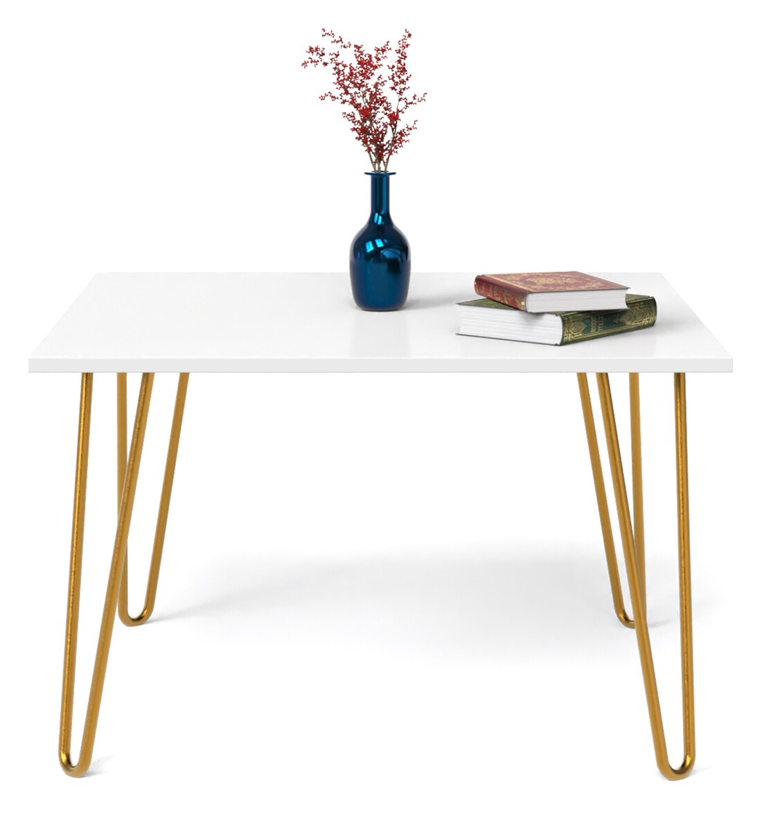 Buy Mayrite Square Coffee Table in White Colour By bluewud Online
