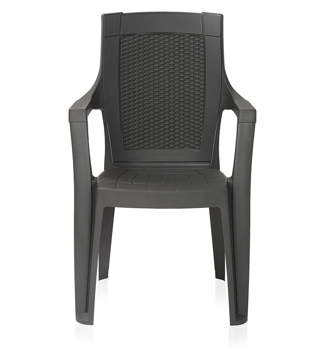 Buy Mystique Plastic Chair in Charcoal Grey Set of at 9% OFF