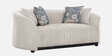 Mystic Boucle Fabric 2 Seater Sofa in Ivory Colour