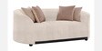 Mystic Chenille Fabric 2 Seater Sofa In Cream Colour