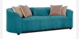 Mystic Chenille Fabric 3 Seater Sofa In Teal Color Mystic Chenille Fabric 3 Seater Sofa In Teal Color