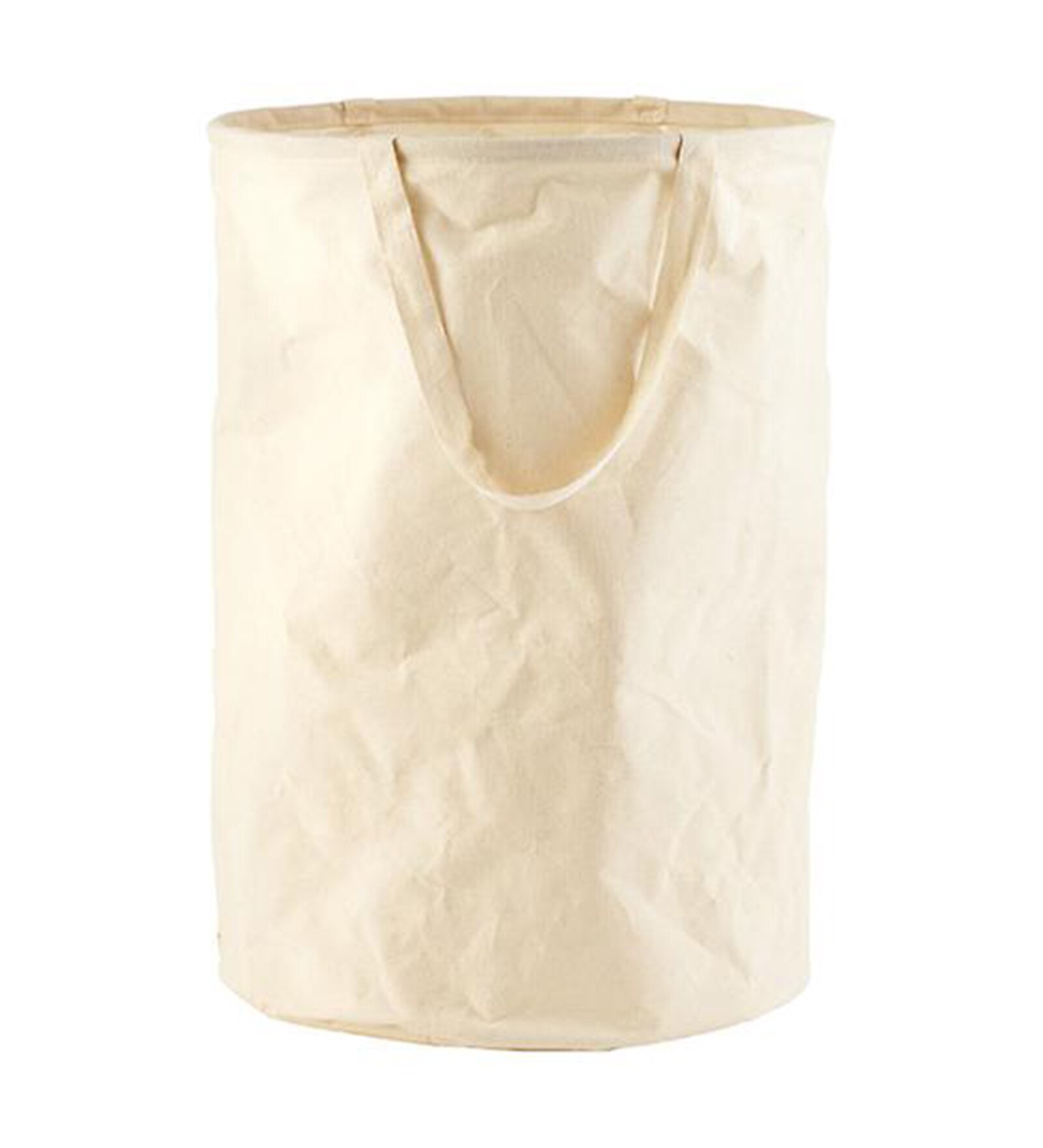 My Gift Booth Canvas 20 L Cream Laundry Hamper