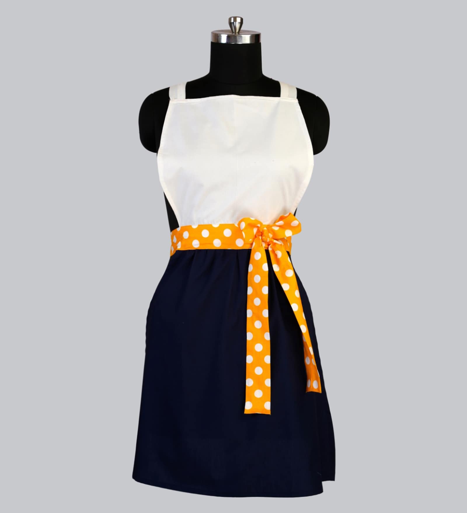 Buy Dress Style Cotton Apron Free Size Online - Aprons - Kitchen Linen ...