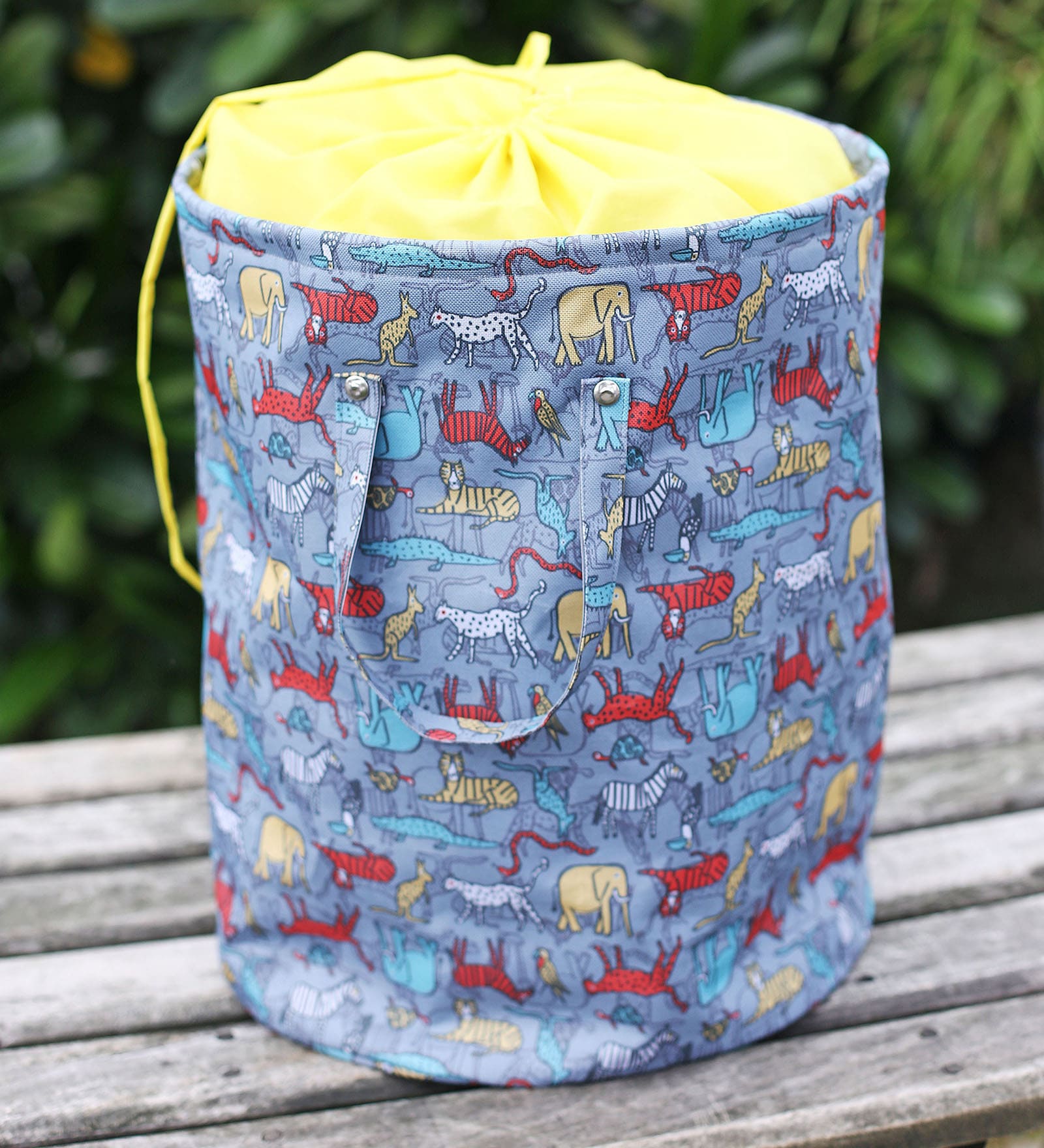 Multi-Purpose Storage Basket in Grey & Yellow Multi-Purpose Storage Basket in Grey & Yellow