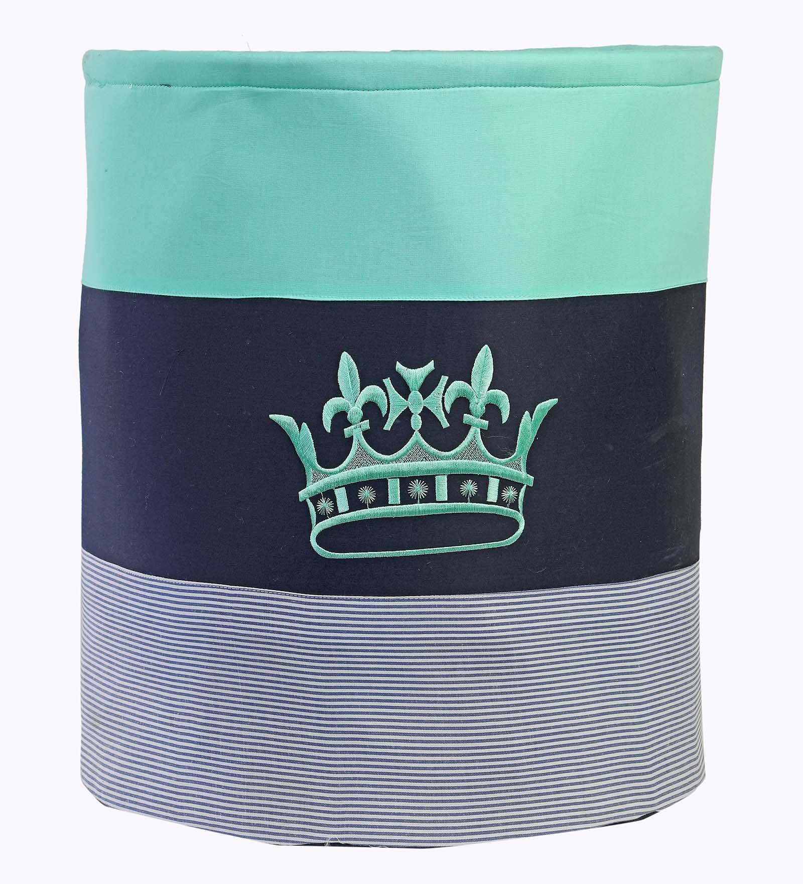 Multicolor Canvas Foldable 20 Ltr Laundry Basket