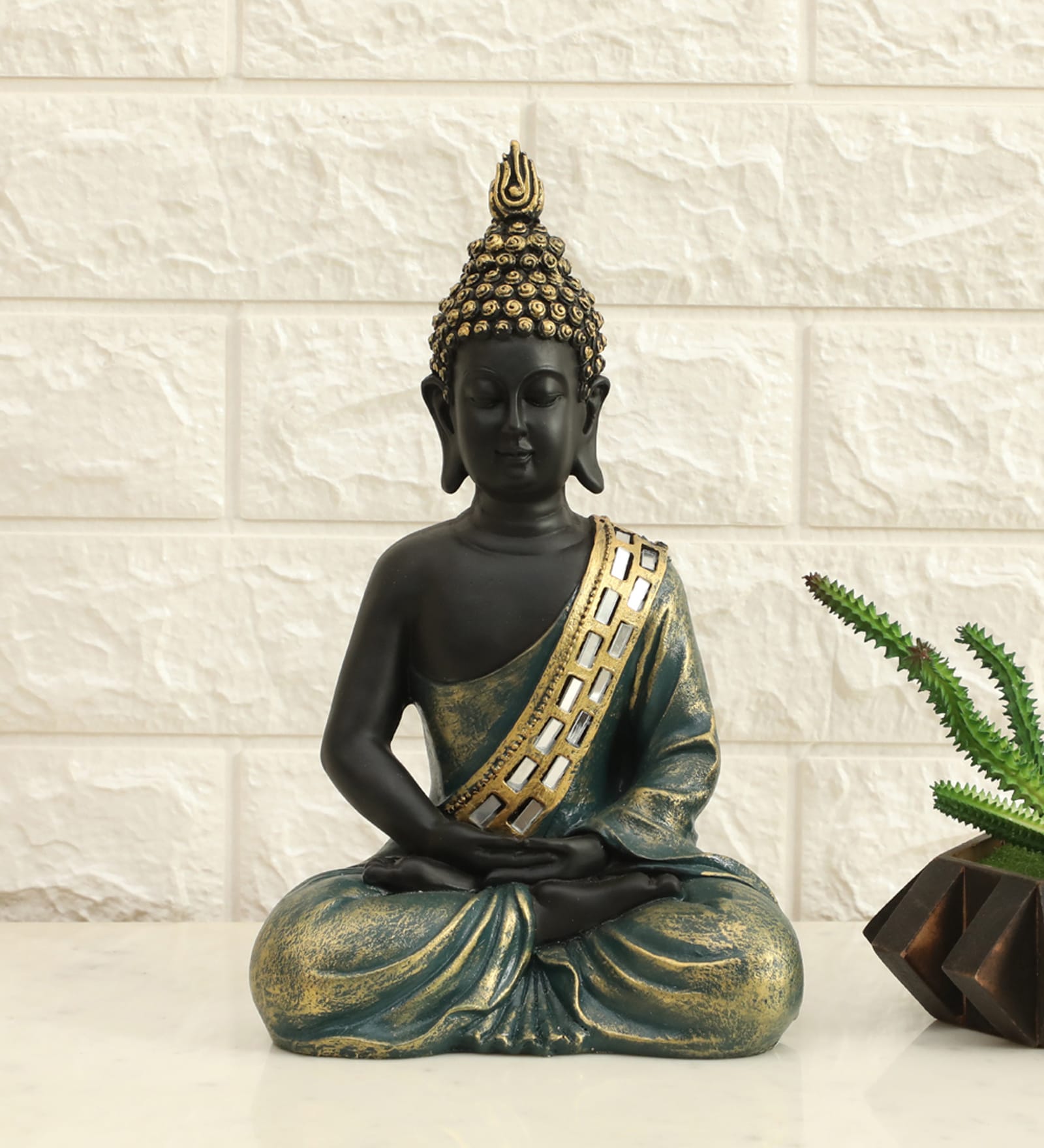 Myat Buddha Decor in Grey Color