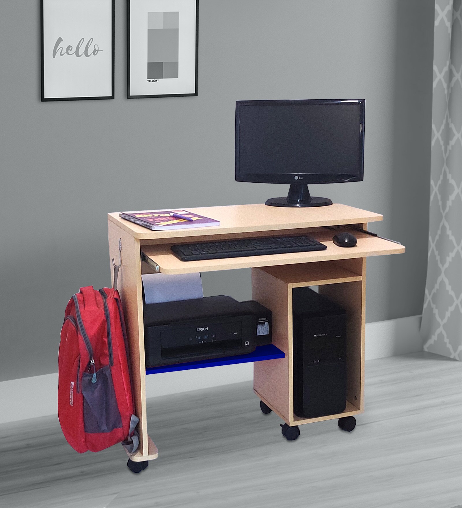 Buy Mylo Computer Table in Blue - CasaCraft at 29% OFF by Casacraft ...