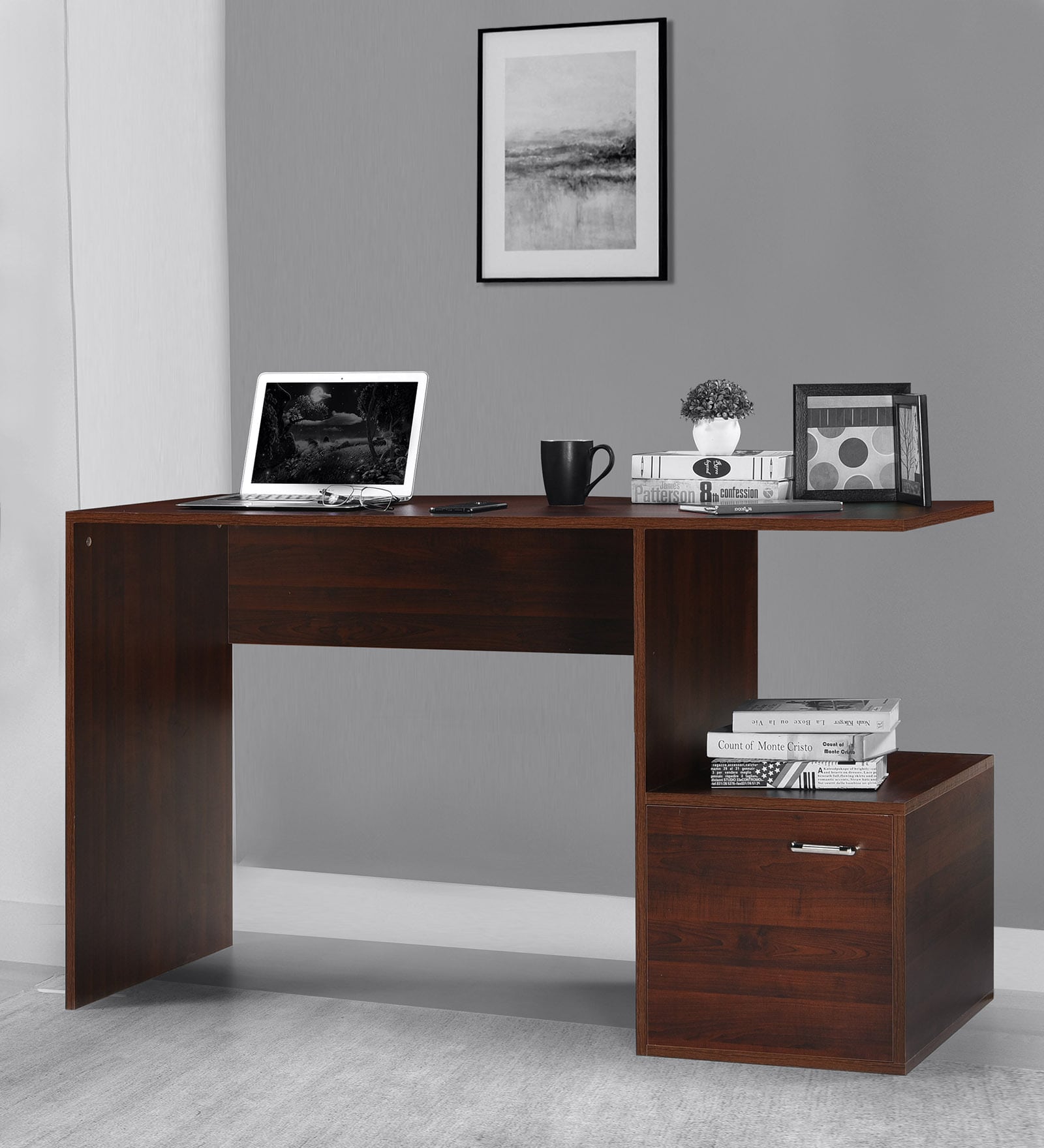 Buy Myoki Writing Table in Walnut Brown Finish at 3 OFF by Mintwud
