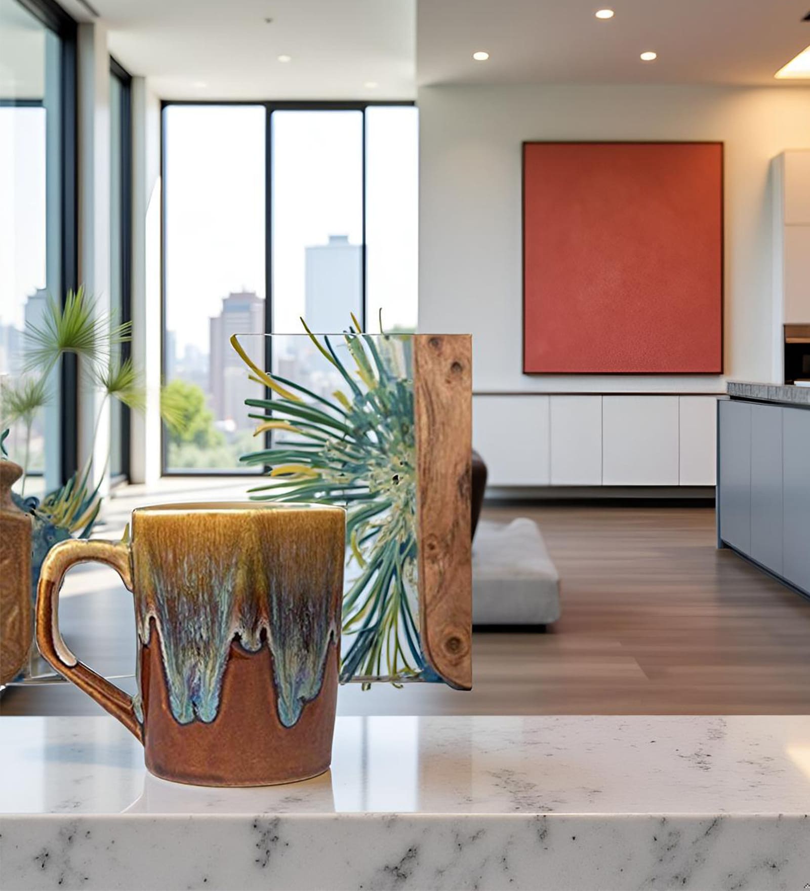 Mystic Glaze Coffee Mug Set of 1 (400 ML Each) Microwave Safe Coffee Mugs