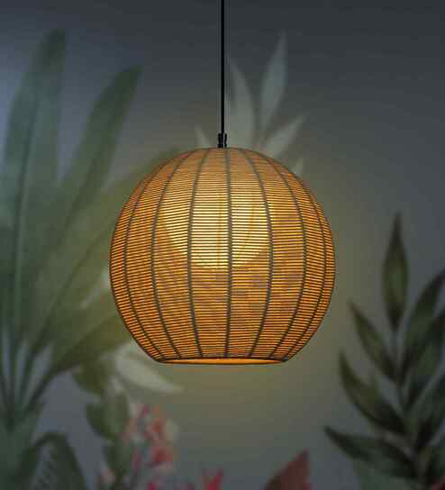Mystic Bloom Serenity Handcrafted Pendant Lamp with Bulb (E27 Holder)