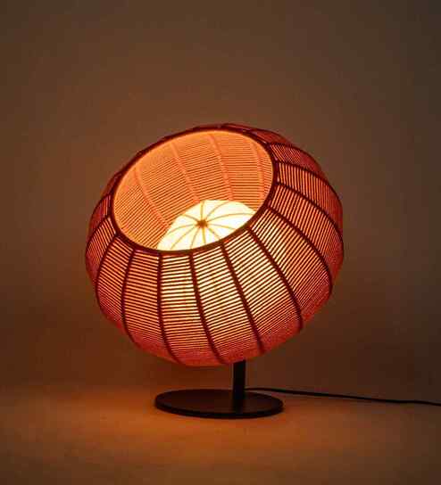 Mystic Bloom Eclipse Handcrafted Table Lamp with Bulb (E27 Holder)