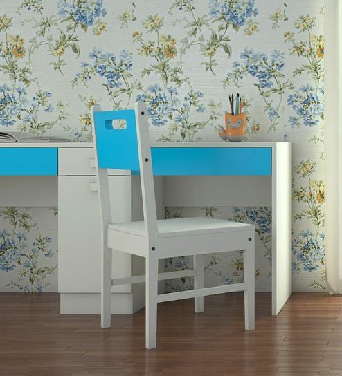 Mystica Solid Wood Kids Study Chair in Azure Blue Colour