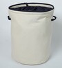 Canvas Grey Laundry Basket, 20 Ltr