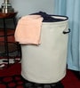 Canvas Grey Laundry Basket, 20 Ltr