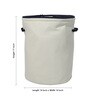 Canvas Grey Laundry Basket, 20 Ltr