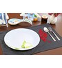 Cotton Black Rectangular Placemats
