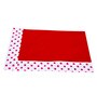 My Gift Booth Red Cotton Placemats