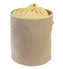 Yellow Fabric Foldable 20 L Laundry Basket