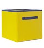 Kingbirds Fabric Kids Storage Basket in Yellow Colour