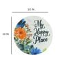 My Happy Place White Marble Wall Art