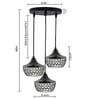 Mylo Black Metal Cluster Hanging Light
