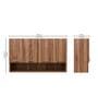 Myra Engineered wood Wall Mounted Kitchen Cabinet (Natural Brown)