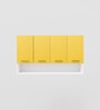 Myra Engineered wood Wall Mounted Kitchen Cabinet (Yellow & White)
