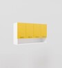 Myra Engineered wood Wall Mounted Kitchen Cabinet (Yellow & White)