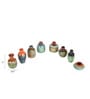 Myriad Hues (Set Of 8) Multicolour Terracotta Table Vase