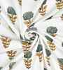 Myristica Madhuban Floral Waffle Cotton 250 GSM Bath & Hand Towel Set