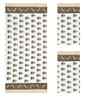 Myristica Madhuban Floral Waffle Cotton 250 GSM Bath & Hand Towel Set