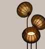 Mystic Bloom Teal Handcrafted Floor Lamp with Bulb (E27 Holder)