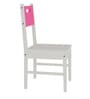 Mystica Solid Wood Chair In Barbie Pink