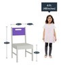 Mystica Solid Wood Chair In Lavender Purple