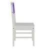 Mystica Solid Wood Chair In Lavender Purple