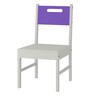 Mystica Solid Wood Chair In Lavender Purple