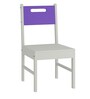 Mystica Solid Wood Chair In Lavender Purple