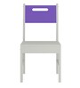 Mystica Solid Wood Chair In Lavender Purple