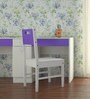 Mystica Solid Wood Chair In Lavender Purple