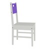 Mystica Solid Wood Chair In Lavender Purple